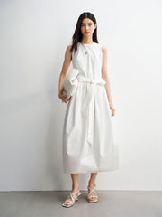 Women's Sleeveless Bubble-Hem Dress