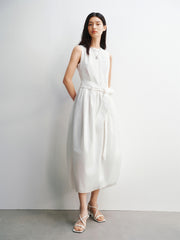 Women's Sleeveless Bubble-Hem Dress