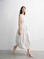 Women's Sleeveless Bubble-Hem Dress