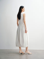 Women's Sleeveless Bubble-Hem Dress