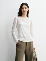 Women's Lyocell-Blend Long-Sleeve Blouse