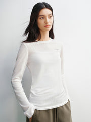 Women's Lyocell-Blend Long-Sleeve Blouse