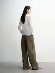 Women's Lyocell-Blend Long-Sleeve Blouse
