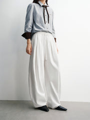Women's High-Waist Solid Oversized Banana Pants
