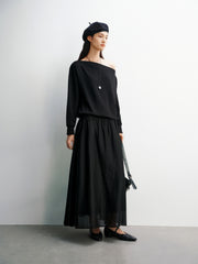 Women's A-Line Maxi Skirt