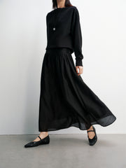 Women's A-Line Maxi Skirt