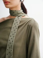 Women's Off-Shoulder Long-Sleeve Knit Dress