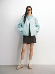 Women's Oversized Jacket with Hidden Hood