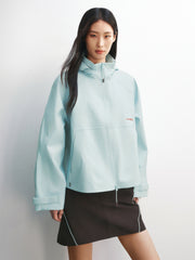 Women's Oversized Jacket with Hidden Hood