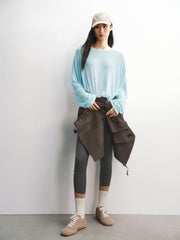 Women's Oversized Lyocell-Wool Blend T-Shirt