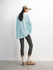 Women's Oversized Lyocell-Wool Blend T-Shirt