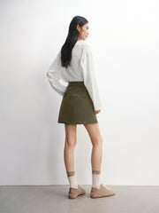 Women's A-Line Mini Skirt with Side Zip Slit