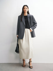 Women's Paneled Stripe Blazer with Detachable Cuffs