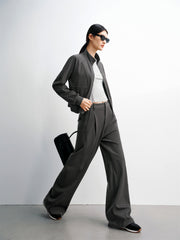 Women's High-Waist Wide-Leg Casual Pants