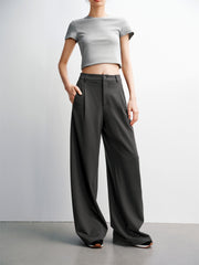 Women's High-Waist Wide-Leg Casual Pants