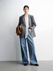 Women's Casual Wide-Leg Banana Jeans