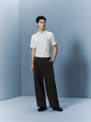 Men's Beige Sorona Cooling Embroidered Polo Shirt