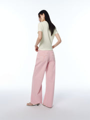 Women's Sequin-Embroidered Cropped T-Shirt