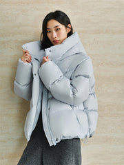 Women's Basic Hooded Puffer Jacket