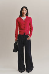 Women's Slim-Fit Cable-Knit Cardigan