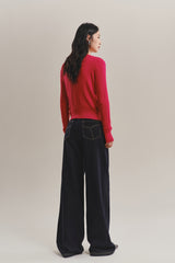 Women's Slim-Fit Cable-Knit Cardigan