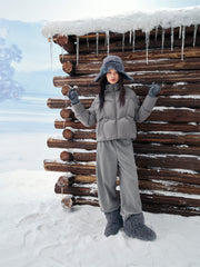 Women's Short Thermal Oversized Puffer Jacket