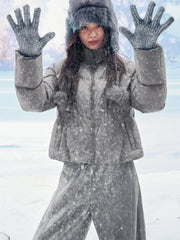 Women's Short Thermal Oversized Puffer Jacket