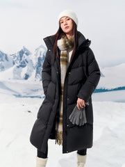 Women's Extra-Long 95% Down-Filled Thermal Coat