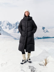 Women's Extra-Long 95% Down-Filled Thermal Coat