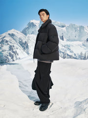 Men's Oversized Stand-Collar Goose Down Jacket