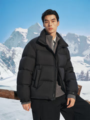 Men's Oversized Stand-Collar Goose Down Jacket