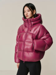 Women's Oversized Glossy Goose Down Jacket