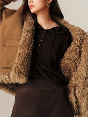 Women's Faux Shearling Oversized Jacket