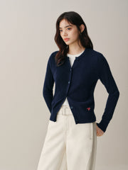 Women's Slim-Fit Cable-Knit Cardigan