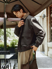 Men's Barn-Inspired Cropped Boxy Jacket