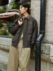 Men's Barn-Inspired Cropped Boxy Jacket