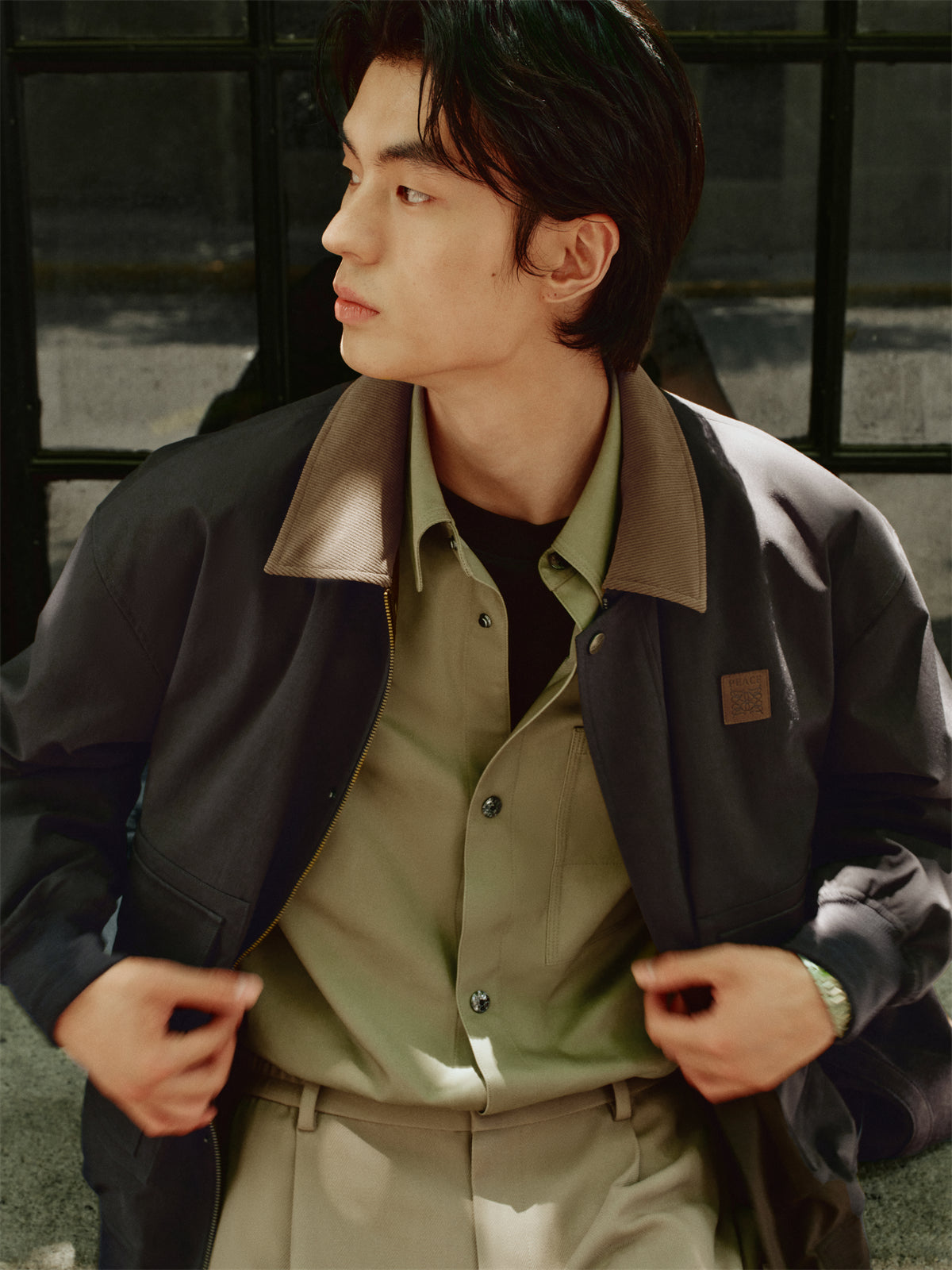 Men's Barn-Inspired Cropped Boxy Jacket