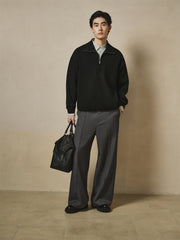 Men's Allover Jacquard Pullover Sweatshirt