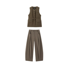 Women's Wool-Blend Suit Set