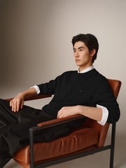 Men's Basic Solid Knit Sweater