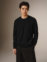 Men's Basic Solid Knit Sweater