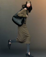 Women's Off-Shoulder Long-Sleeve Knit Dress