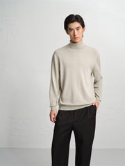 Men's Slim-Fit High-Neck Knit Sweater