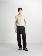 Men's Slim-Fit High-Neck Knit Sweater
