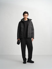 Men's 3D Jacquard Textured Goose Down Jacket