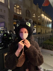 Women's Curly Wool Stand-Collar Coat