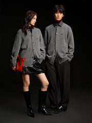 Men's Loose-Fit Cable-Knit Cardigan
