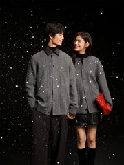 Men's Loose-Fit Cable-Knit Cardigan
