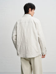 Men's Allover Jacquard Fleece-Lined Shirt