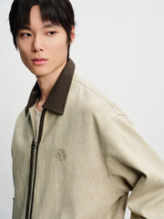 Men's Ink-Wash Embroidered Jacket